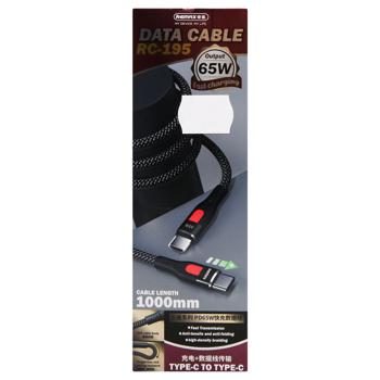 Remax Lesu Black Data Cable USB-Type 65W RC-195 - buy, prices for MegaMarket - photo 2