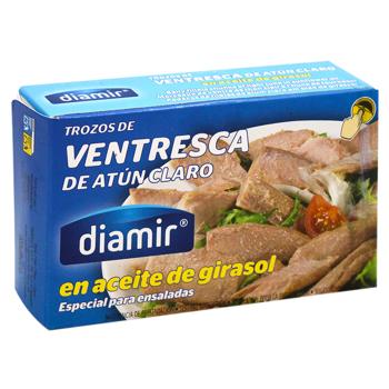 Тунець Diamir жовтоперий філе в оливковій олії 120 г - купить, цены на МегаМаркет - фото 3