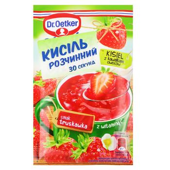 Кисіль Dr.Oetker Полуниця та шматочки фруктів 32г - купити, ціни на ULTRAMARKET - фото 1