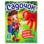 Сок Садочок Яблочно-клубничный 200мл