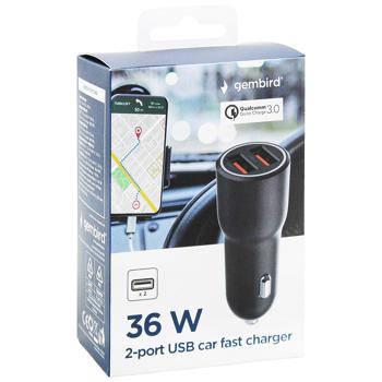 Gembird 2-port USB Car Fast Charger TA-UC-A2QC36-CAR-01 - buy, prices for - photo 4
