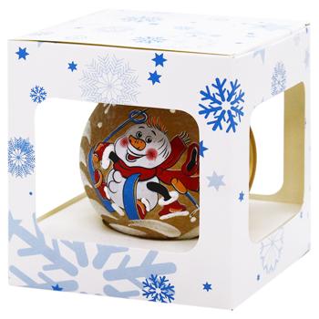 Шар ёлочный разноцветный стеклянный 1шт 85мм в ассортименте - купить, цены на - фото 10