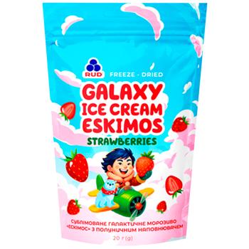 Морозиво Рудь Ескімос Гелексі 20г полуниця сублимоване - купить, цены на Восторг - фото 1