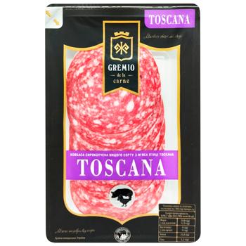 Gremio Toskana Sliced Raw Smoked ​​Sausage High Grade 75g - buy, prices for Ideal - photo 1
