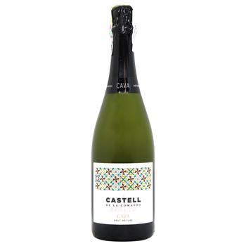 Castell De La Comanda Cava Nature Dry White Sparkling Wine 11.5% 0.75l