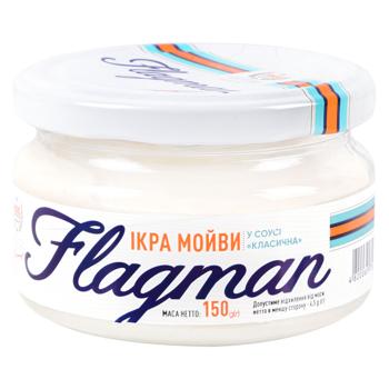 Flagman Classic Capelin Caviar in Sauce 150g - buy, prices for MegaMarket - photo 1