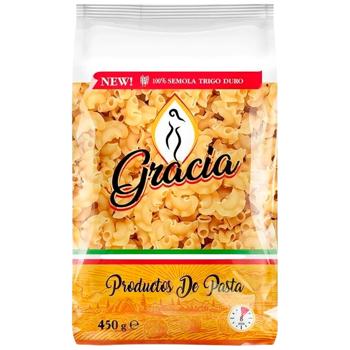 Макарони фас. GRACIA Гребінець з борош. тверд. сортів / 450г - купити, ціни на Торба - фото 1