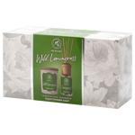 Aromatyka Wild Lemongrass Aroma Diffuser 50ml and Scented Candle 100g Set