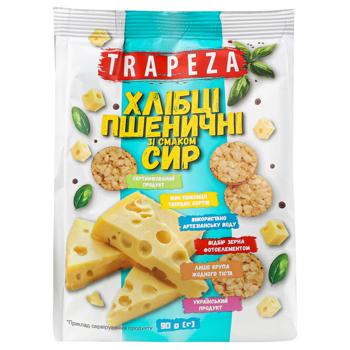 Trapeza Wheat Mini Crispbread with Cheese Flavor 90g - buy, prices for COSMOS - photo 1