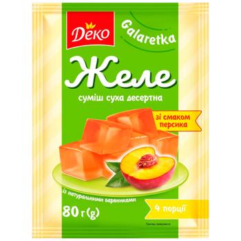 Deko Jelly With Peach Flavor 80g - buy, prices for COSMOS - photo 1