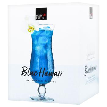 Royal Leerdam Set of glasses for Cocktails Blue Hawaii 4 pieces 440ml - buy, prices for MegaMarket - photo 1