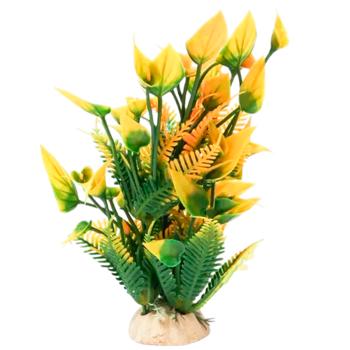 MasterZoo Yellow Leaves on Stone Aquarium Decoration 17cm - buy, prices for MasterZoo - photo 1