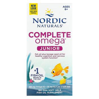 Nordic Naturals Complete Omega Junior Lemon Flavored Fish Oil 283mg 180 softgels - buy, prices for Biotus - photo 2