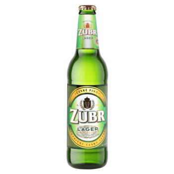 Zubr Lager Light Beer 5% 0.5l - buy, prices for NOVUS - photo 1