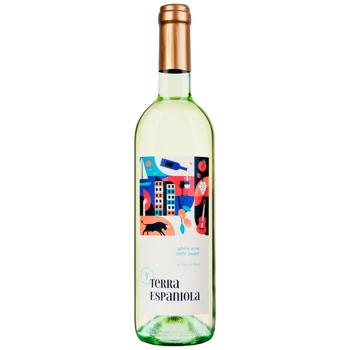 Terra Espaniola Semi-sweet White Wine 10.5% 0.75l - buy, prices for Supermarket "Kharkiv" - photo 1