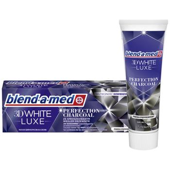 Зубная паста Blend-a-Med 3D White Lux Perfection Charcoal 75мл - купить, цены на КОСМОС - фото 1