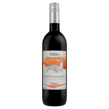 Вино Terra Italianica Rosso червоне напівсолодке 10,5% 0,75л - купити, ціни на Cупермаркет "Харків" - фото 1