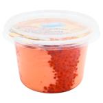 Rusalochka Red protein caviar with cream sauce and smoked salmon 180g