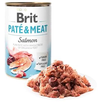 Brit Care Pate and Meat вологий корм для собак 800 г - лосось - купить, цены на MasterZoo - фото 2