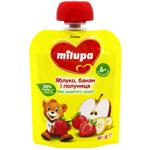 Milupa Apple-banana-strawberry Puree for Children from 6 Months 80g
