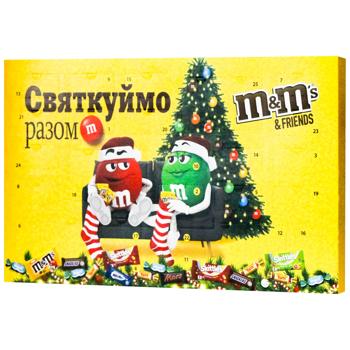 Новорічний подарунок M&M's & Friends Різдвяний календар 463г - купити, ціни на За Раз - фото 2