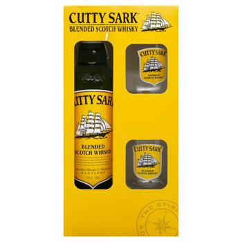 Cutty Sark Whiskey 40% 0.7l + 2 Glasses in Box - buy, prices for Vostorg - photo 3