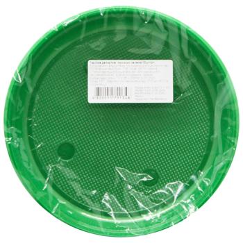 Inpak Transparent Green Dessert Plate 10pcs - buy, prices for ULTRAMARKET - photo 2