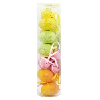 Koopman Multi-Colored Easter Eggs Decoration 4х3.5х4cm 12pcs - buy, prices for - photo 3