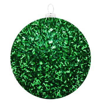 Christmas Magic Snow Green Christmas Ball 8cm - buy, prices for ULTRAMARKET - photo 1