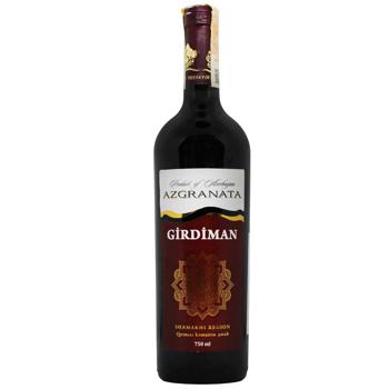 Az-Granata Girdiman Red Semisweet Wine 10-13% 0.75l - buy, prices for MegaMarket - photo 1