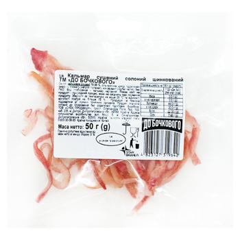 Кальмар До Бочкового сушеный соленый шинкованный 50г - купить, цены на Чудо Маркет - фото 1