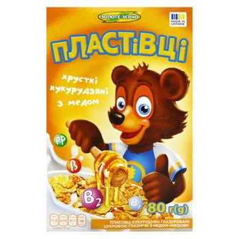 Zolote Zerno Honey Corn Flakes Dry Breakfast 80g - buy, prices for Tavria V - photo 2