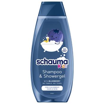Schauma Kids Shampoo & Showergel with Blueberry 400ml - buy, prices for MegaMarket - photo 1