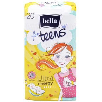 Прокладки гигиенические Bella For Teens Ultra Energy 20шт - купить, цены на Auchan - фото 2