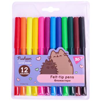 Yes Pusheen Felt-tip Pens 12 Colours