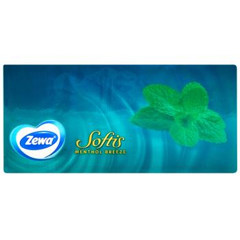 Zewa Softis Menthol 4-ply Paper Handkerchiefs 1pc - buy, prices for Vostorg - photo 2