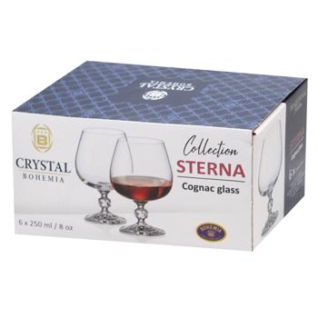 Bohemia Sterna Cognac Glass 250ml - buy, prices for MegaMarket - photo 1