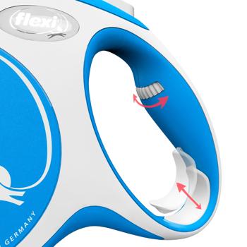 Flexi New Comfort Roulette Leash with Tape L Up to 50kg 8m Blue - buy, prices for MasterZoo - photo 4
