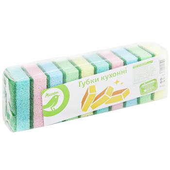 Auchan Kitchen Sponges 10pcs - buy, prices for Auchan - photo 3