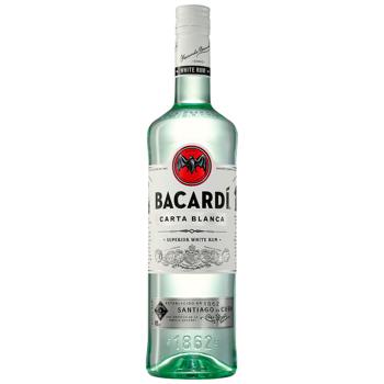 Ром Bacardi Carta Blanca белый 40% 0,7л
