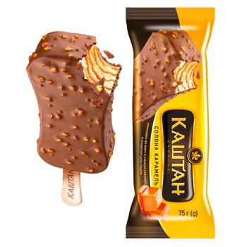 Hladyk Kashtan Salted Caramel Ice Cream in Glaze 75g - buy, prices for Supermarket "Kharkiv" - photo 2