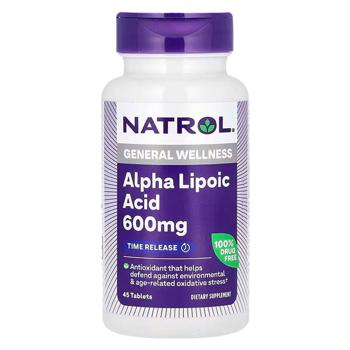 Natrol Time Release Alpha Lipoic Acid 600mg 45 tablets