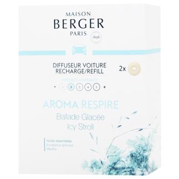 Блок запасной Maison Berger Aroma Respire Свежесть в аромадифузор для авто 2шт - купить, цены на WINETIME - фото 1