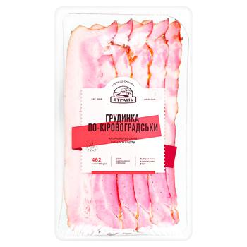 Yatran Po-kirovogradski Smoked-boiled Pork Brisket ~1kg - buy, prices for METRO - photo 1