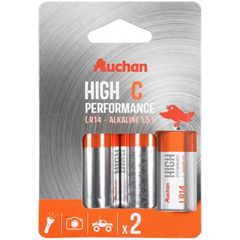 Auchan Premium Batteries LR14 C 2pcs - buy, prices for Auchan - photo 1