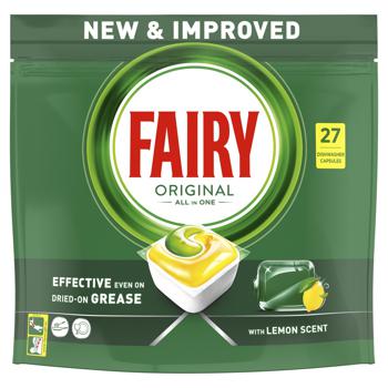 Таблетки для посудомийних машин Fairy Original Lemon 27шт - купити, ціни на - фото 11