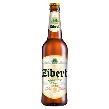 Пиво Zibert Lagerbier світле 4,4% 0,5л - купити, ціни на КОСМОС - фото 1