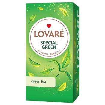 Чай зеленый Lovare Special Green 1,5г*24шт - купить, цены на Эпицентр FOOD - фото 1
