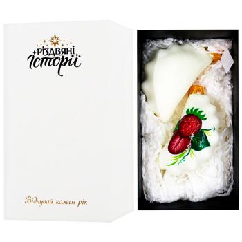 Украшение ёлочное Різдвяні Історії Набор на 2 вареника Клубника - купить, цены на WINETIME - фото 1