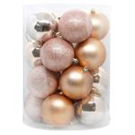 Rose Gold Plastic Balls Set 20pcs*8cm